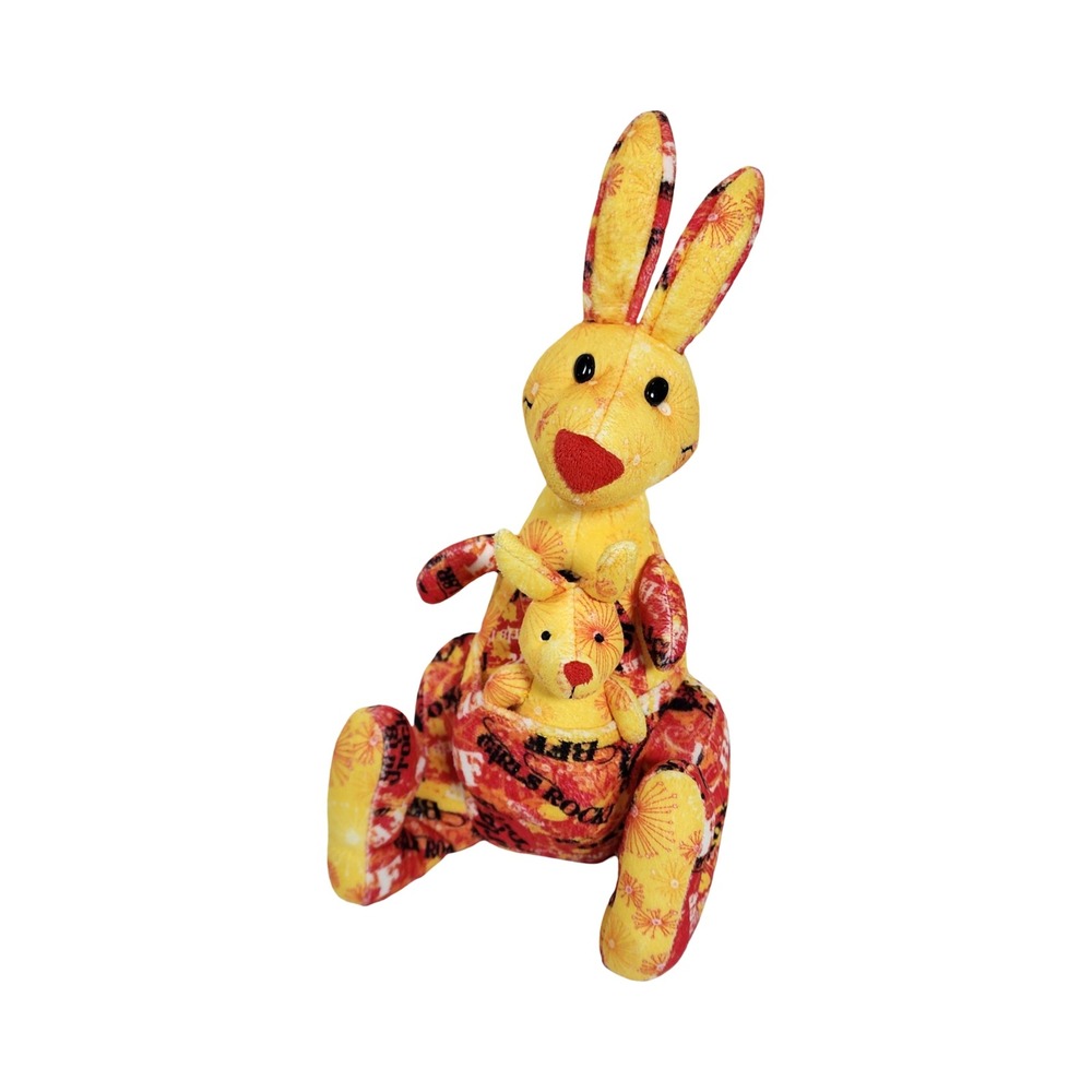 Little Brownie Bakers Girl Scout Kangaroo‎ Plush Joey Yellow Red Girls Rock 10"